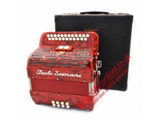 NEW MIDI Paolo Soprani Elite B-C 2 row diatonic button accordion 